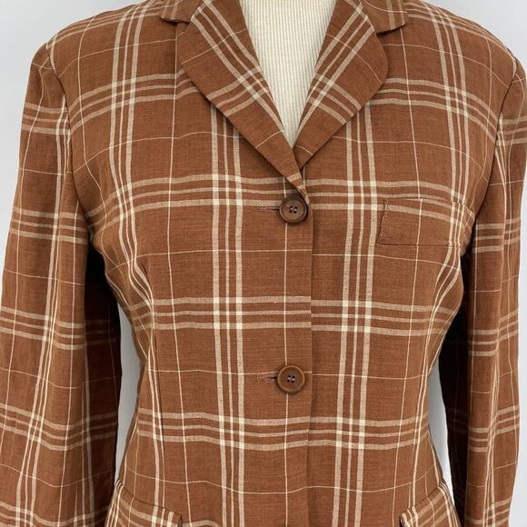 Vintage Claude Barthelemy Linen Blazer - Picture 4 of 6